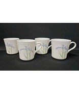 Corning Ware Corelle Shadow Iris Floral Coffee Mugs Tea Cups Set of 4 - $39.93 CAD
