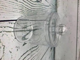 10 Oz Plastic Cotton Swab Ball Pad Holder Jar Clear Makeup Organic - £16.13 GBP