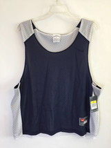 NIKE Swoosh Reversible Loose Fit Mesh Tank Blue/White MENS S/M NWT $18 - $13.85