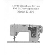 Universal Keystone K-200 K200 DressMaker EZ READ  Sewing Machine Owner Manual L - £7.89 GBP