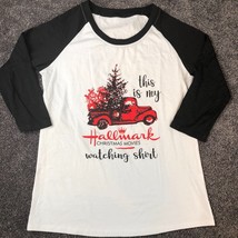 HALLMARK CHANNEL Shirt Size Medium This Is My CHRISTMAS MOVIE WATCHING S... - £7.61 GBP