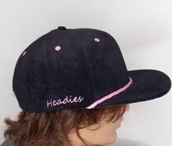 Headies dr. Ew Corduroy Snapback Hat Cap Pink Black Rare - $14.85