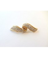 Clear Rhinestone &amp; Gold Brooch - $39.28 CAD
