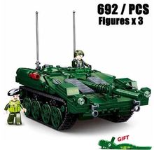 Tank Building Block Classic World War II Military Armored Bricks Kid Toy Gift -9 - £21.41 GBP
