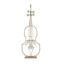 Anyhouz 64cm Violin Sculpture Instrument Tabletop Home Decor Modern Art Living R - £129.26 GBP