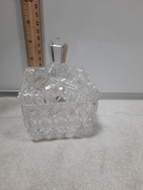 Beautiful Crystal Glass Sugar / Jam Jar EAPG Cut Glass Trinket Lidded - £8.43 GBP