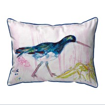 Betsy Drake Black Shore Bird Large Indoor Outdoor Pillow 16x20 - $47.03