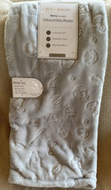 Just Imagine Embossed Sports Balls Gray BABY BLANKET Soft Fleece 30x40” New - £21.78 GBP