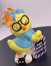 Vintage ONE SMART CHICK PVC Figure 3&quot;, 1987 APPLAUSE - £5.95 GBP