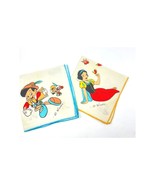Vintage Disney Handkerchief Set – Pinocchio &amp; Snow White Designs 1960’s ... - $37.80 CAD