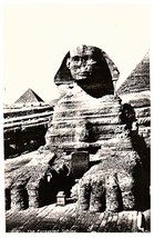 The Sphinx &amp; Pyramid Cairo Egypt Pyramid Postcard RPPC - £11.83 GBP