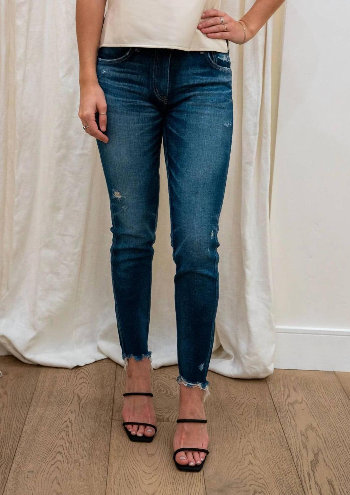 Moussy Checotah Skinny Jean Dark Blue - $239.00
