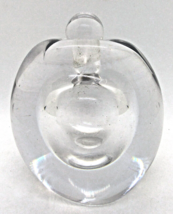 Kosta Boda Lead Crystal Perfume Bottle Apple Shaped Vintage Lindstrand S... - $48.51