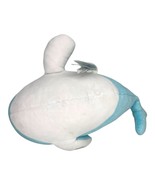 BAB Build A Bear Light Blue Sparkle Narwhal 17&quot; Plush Unicorn of the Sea... - $17.81