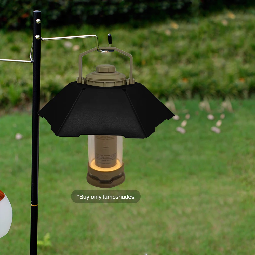 Retro Camping Lamp Shade Hexagon Camping Lantern Lampshade Lightweight Rainproof - £8.97 GBP+