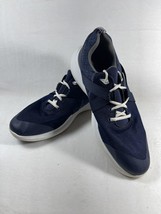 FootJoy Men&#39;s FJ Flex Spikeless Golf Shoes 56102 Navy Blue White Men’s Size 10 M - £20.86 GBP