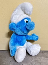 Vintage 1979 Smurf 10&quot; Plush Stuffed Toy Wallace Berrie Peyo 70s 80s - £9.22 GBP