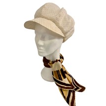 Swiss Dot Sheer Newsboy Tulle Lined Hat By Dee - Lee&#39;s California Design... - $21.78