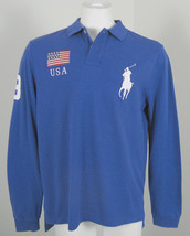 NEW! Polo Ralph Lauren Custom Fit Big Pony Polo Shirt! USA or Great Britain Flag - £60.23 GBP