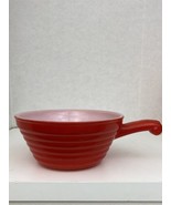 Vintage Fire King Bee Hive Red Soup Chili Bowl w/Handle - $11.88