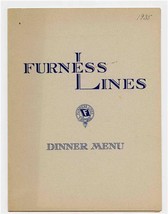 Furness Lines R M S Dominica Dinner Menu August 1935 - £13.39 GBP