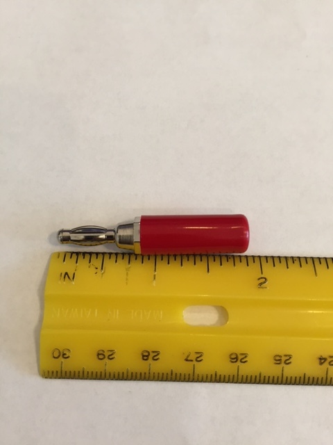 01-2016-1-0212 RED BANANA PLUG concord - $0.97