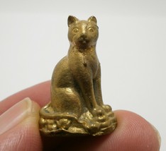 Magic Lucky Cat Mini Figurine Love Amulet Miracle Blessed 1980S Thai Charm Gift - £18.27 GBP