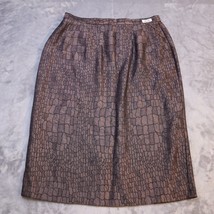 Koret Dress Skirt Womens 10 Brown Lightweight Casual Knee Length Busines... - $15.86