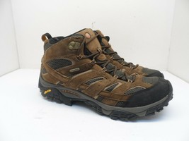 Merrell Men&#39;s Moab 2 Mid Waterproof Trail Hiking Boots Earth 13M - £67.03 GBP