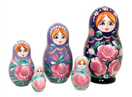 Gradient Nesting Doll - 4&quot; w/ 5 Pieces - £28.74 GBP