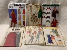 Group of 6 Sewing Patterns Dresses Skirts Pants and More Simplicity - £2.52 GBP