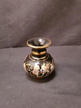 Made In Greece 24K Gold Decorated Mini Vase, Bud Vase approx - £7.45 GBP