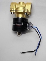 Brass Electric Solenoid Valve, 3/4&quot; 24V Air Valve Normally Closed 2w-200-20 DC24 - £18.47 GBP