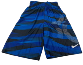Nike Boy&#39;s KD Dagger Elite Dri-FIT Printed Basketball Shorts, Blue/Black... - $19.79