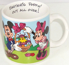 Disney Easter Mickey Minnie Pluto Chicks Coffee Mug Cup Applause - $19.95