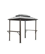 Aluminum Grill Gazebo 8x6&#39; w/ Shelves - $14,824.05 MXN