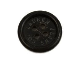 Ralph Lauren Jeans Co. Black Plastic Replacement button .70" - $3.83