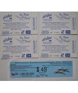 AIR SHOW 5 TICKET STUBS 1998 AIRSHOW &#39;98 PENNSYLVANIA U.S. NAVY BLUE ANG... - $11.65 CAD