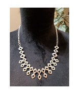 Women Fashion Silver Tone Geocentric Bib Statement Necklace Jewelry with... - $498.03 MXN