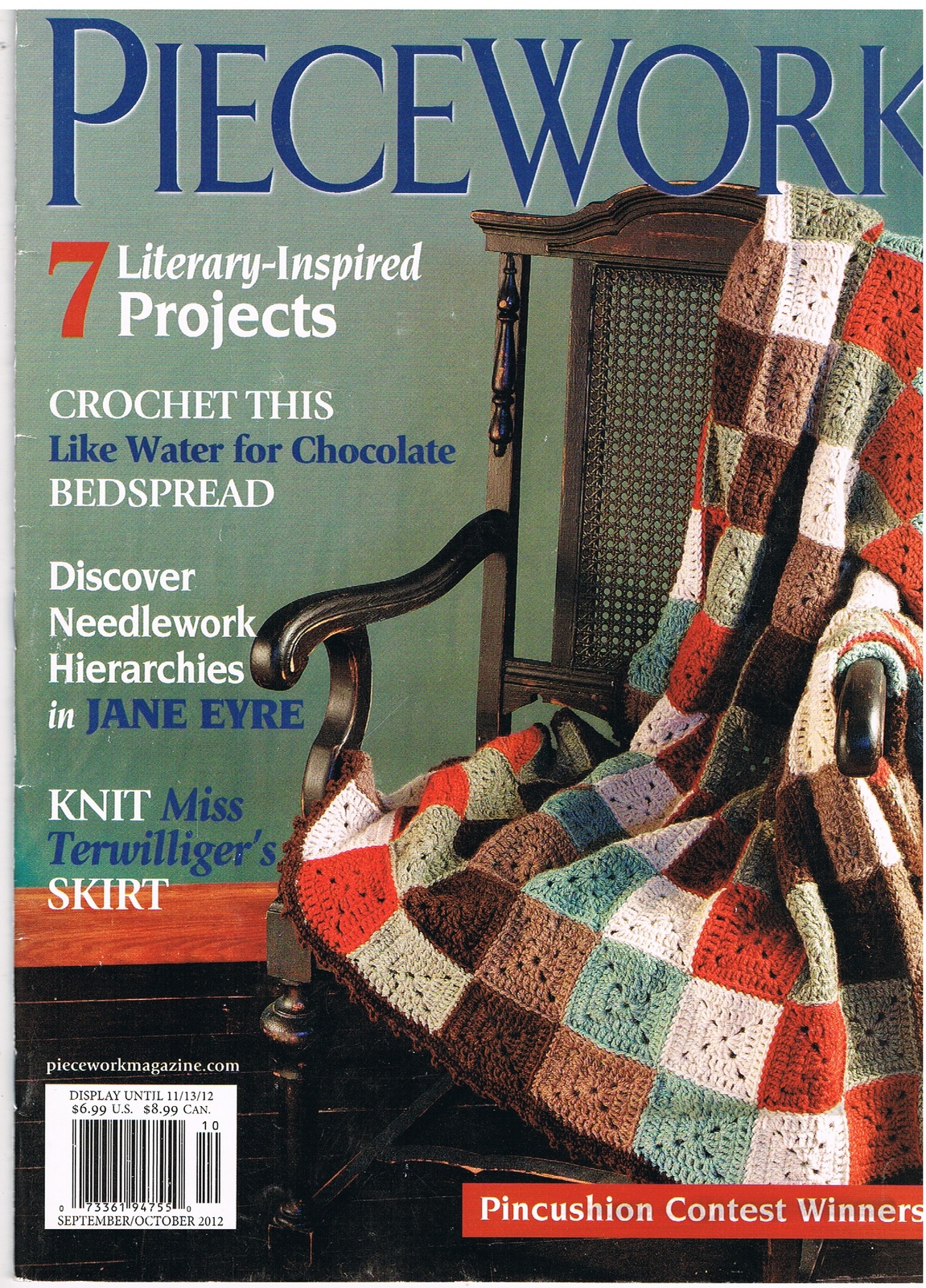 Back Issue of Piecework Needlework Magazine September October 2012 - $7.99