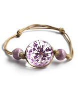 Glass jewelry glass beads bracelet | Flower bracelet flower bracelet gla... - £11.78 GBP