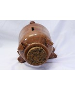 Hand Made Stoneware Clay Pottery Piggy Pig Bank Cork Snout  7.5&quot; x 6&quot; x ... - £35.13 GBP