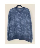 Izod Saltwater Camo Sweatshirt - Men&#39;s XXL Blue  Camo Long Sleeve Shirt - $265.90 MXN