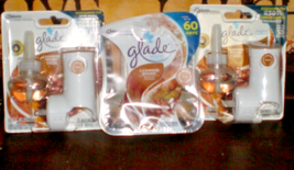 4 Glade PlugIns Scented Oil Plug In refills CASHMERE WOODS and 2 Warmers - £11.64 GBP