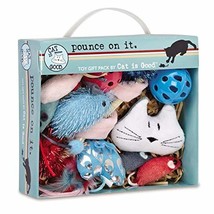 Cat Toy Gift Packs Pounce On It Catnip Teaser Ball Wand Mice 12pc Assort... - £12.80 GBP