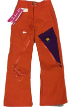 NEW Static Snowboard Pant Orange Purple Womens XXS / Youth L 10000mm Wat... - £19.35 GBP