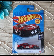 Hot Wheels Muscle and Blown Red 2021 Rod Squad Collection Diecast Car - £5.57 GBP