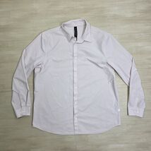 Lululemon New Venture Long Sleeve Shirt Striped Button Shirt Pink White ... - $49.49