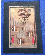 Village scene Marquetry African Folk Art #4 - $6.89 CAD