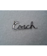 AUTHENTIC COACH SMOKE ACRYLIC SCRIPT BACK KEY CHAIN/HANG TAG  EUC - $15.00
